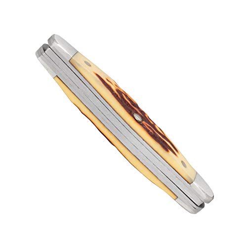 Bear & Son Cutlery 2 7/8" Stag Delrin Pen Knife, Burnt #TOP2