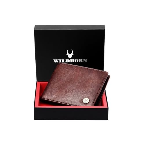 WildHorn Brown Leather Men's Wallet (WH2052 CRACKLE)