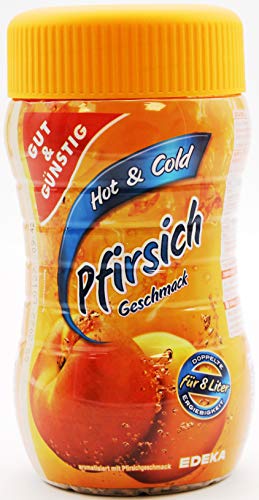Gut & Günstig Hot & Cold Instantteegetränkgranulat Pfirsich 12er Pack (12 x 400g)
