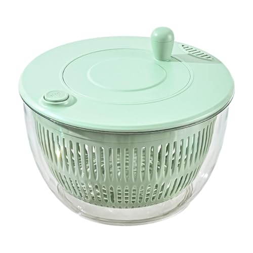 Mini centrifugador de ensalada y utensilio de cocina multifuncional, diseño transparente para pasta y freír verduras frescas, cuerda de arroz para un secado eficiente, perfecto para chefs caseros