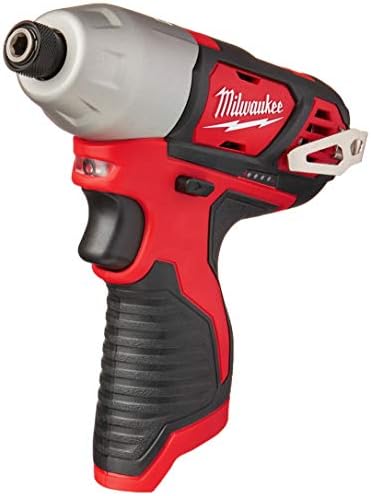 Milwaukee 2462-20 M12 1/4 Inch Hex Shank 12 Volt Lithium Ion Cordless 2,500 RPM 1,000 Inch Pounds Impact Driver w/ LED Light and Fuel Gauge (Battery Not Included, Power Tool Only)