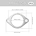2PCS Car Exhaust Gasket,2.75