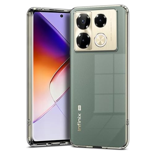 Image of Spazy Case Infinix Note 40 Pro Plus 5G Back Cover | Protective Soft Transparent Shockproof Hybrid Protection Back Case Cover for Infinix Note 40 Pro Plus 5G