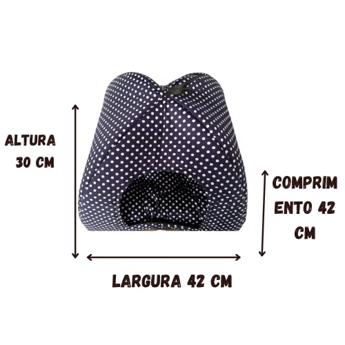 Cama Pet 2 em 1: Casinha, Cabana, Toca, Iglu com Almofada para Cães e Gatos: Conforto e Versatilidad