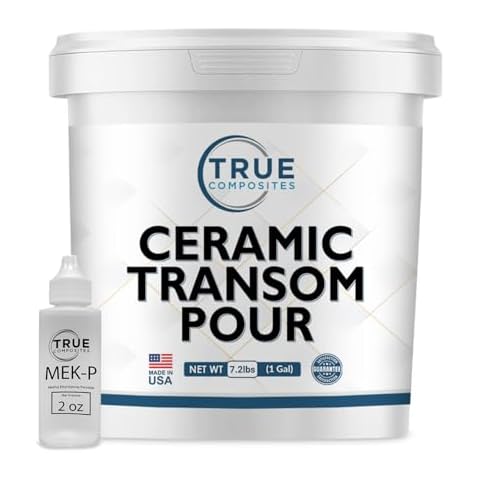 True Composites: Arjay 6011-Ceramic Pourable Compound Transom Putty-Cruise, Navy Ships, Bulk Vessels, LPG/LNG Tanks, Power Boats, Wood, Plywood Transom (1 Gallon) Cover
