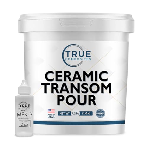 True Composites: Arjay 6011-Ceramic Pourable Compound Transom Putty-Cruise, Navy Ships, Bulk Vessels, LPG/LNG Tanks, Power Boats, Wood, Plywood Transom (1 Gallon)