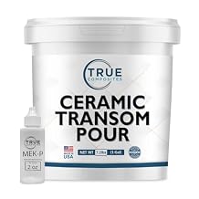 Arjay 6011 Ceramic Transom Pour Compound 1 Gallon | Marine Grade Pourable Transom Putty for Boat Repair, Stringers, Bulkheads & Structural Fiberglass Restoration | True Composites