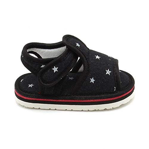 CHIU Unisex-Baby's Black Fashion Sandal 2 41fGuOAyPzL