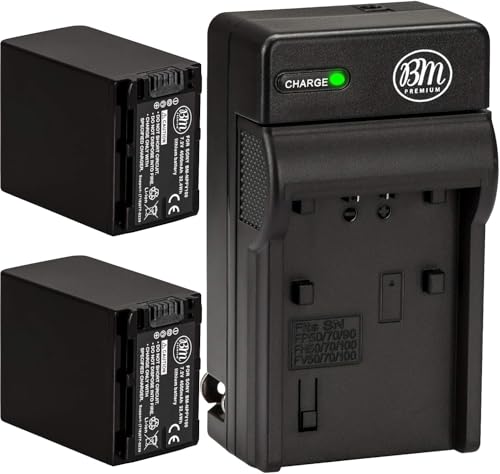 BM Premium NP-FV100 Battery Pack + Charger for Sony Handycam