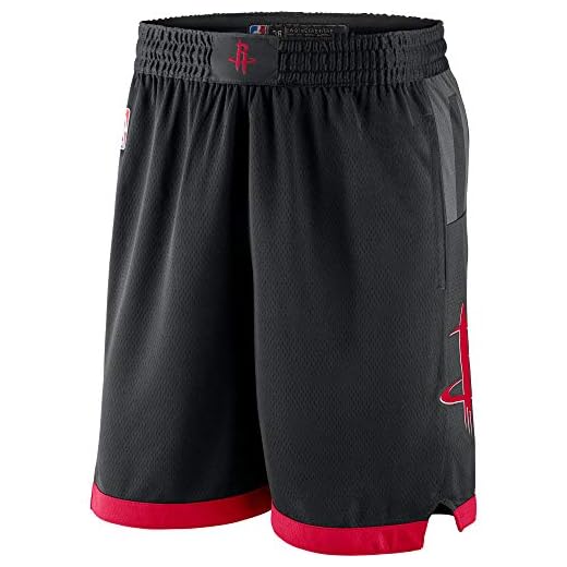 Outerstuff Houston Rockets Youth 8-20 Swingman Performance Shorts (Youth - Large, Houston Rockets Black Statement Edition Shorts)