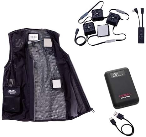 Amazon.co.jp: [村上被服] ペルチェベストセット 四角形 PV555 6L HOOH