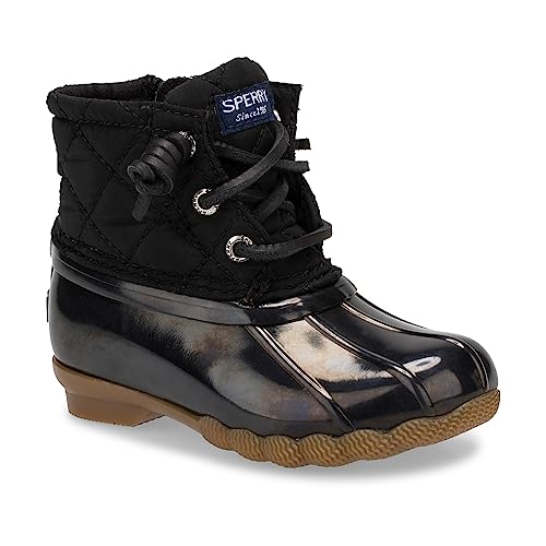 Sperry Saltwater Boot, Black, 9 US Unisex Little Kid3