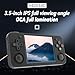 RG35XX H Retro Handheld Game Consoles rg35xxh Retro Gaming Console with 64 TF Card 3300mAh Battery Linux System 3.5-inch IPS Screen Cortex-A53 rg35xx h Portable Handheld Emulator(Black)