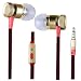 Cootree BE318 3.5mm In-ear Earphone with Microphone(Gold)