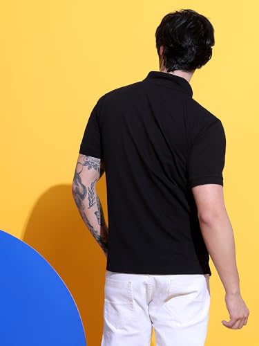 Image of Men's Polo T-Shirt Cotton Casual Comfortable Relaxed Fit Regular Collar Neck Stylish Half Sleeves Daily Office Formal Wear T-Shirt for Men