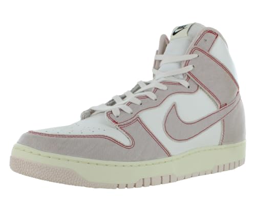 Nike mens Dunk High 85 Shoes, Light Pink/White/Red, 9.5