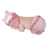 So Dorable Baby Girls' 2pc Crochet Diaper Cover Set, Pink/White, 0-6 Months