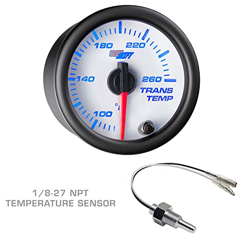 Glowshift Diesel Gauge Package Compatible With Dodge Ram Cummins 2500 3500 2010-2018 - White 7 Color 60 Psi Boost, 1500F Egt & Transmission Temp Gauges - Factory Color Matched Triple Pillar Pod #TOP5