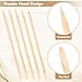 AHIER Orange Sticks for Nails,Wooden Cuticle Sticks, Manicure Sticks Pedicure Tool 110mm (50P)