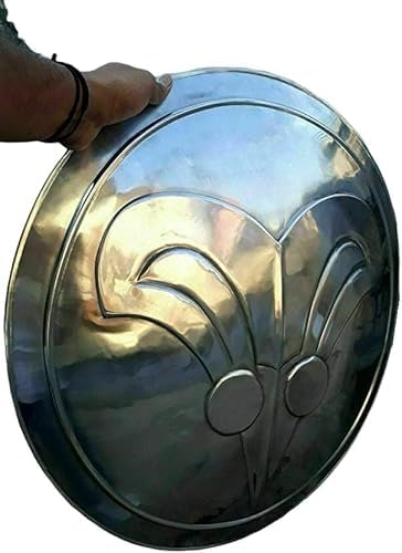 Medieval Round Shield 22" Conan Barbarian Replica Silver