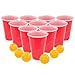 Fairly Odd Novelties Beer Pong Set, 24 Red Cups and Ping Pong Balls.