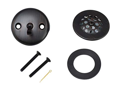 Artiwell Trip Lever Tub Trim Kit Set With Trip Lever Overflow Face Plate, Trip Lever Bathtub Drain with Strainer, Overflow and Matching Screws (OIL RUBBED BRONZE)