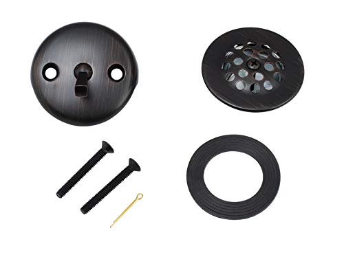 oil rubbed bronze drain trim kit - Artiwell Trip Lever Tub Trim Kit Set With Trip Lever Overflow Face Plate, Trip Lever Bathtub Drain with Strainer, Overflow and Matching Screws (OIL RUBBED BRONZE)