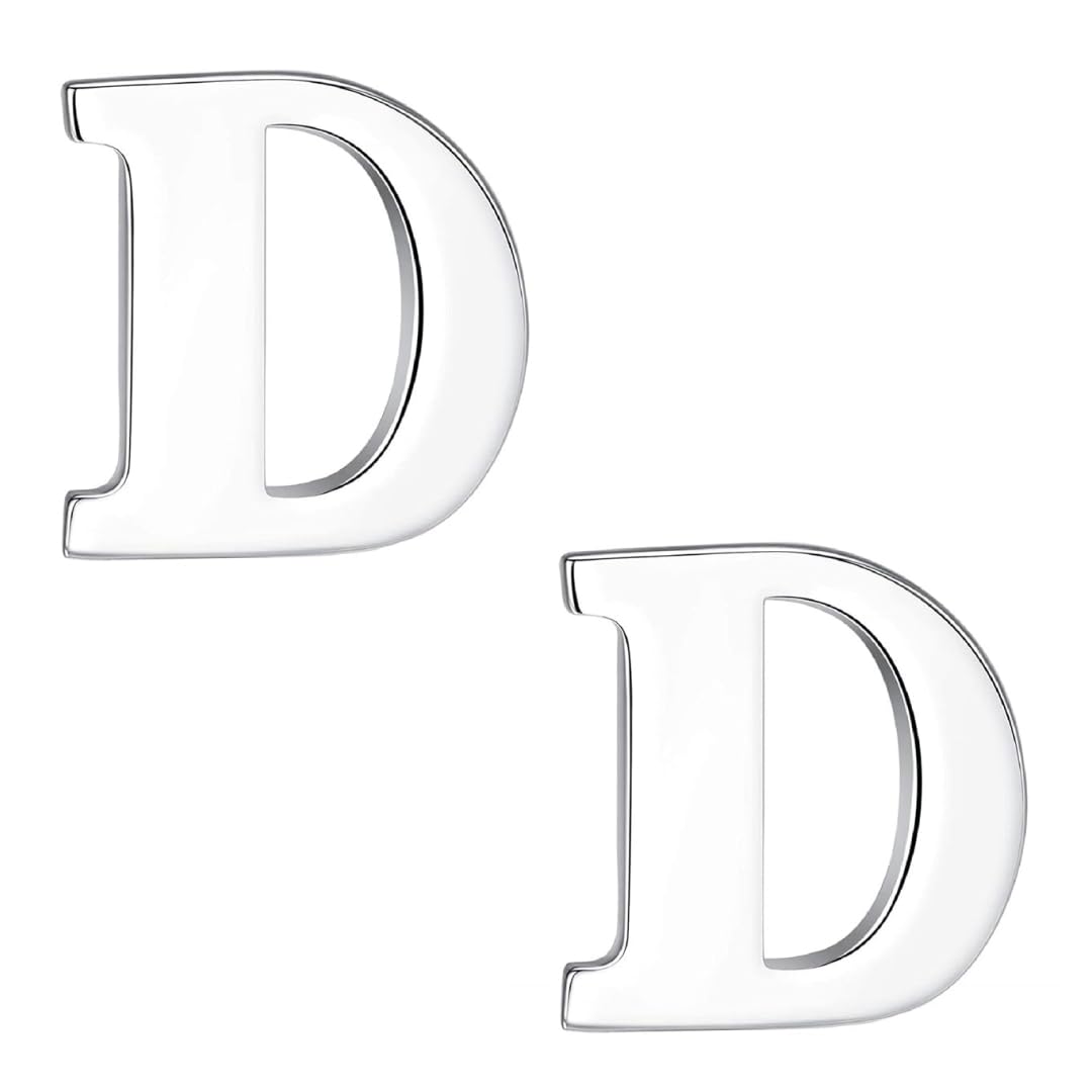 FURE D Initial Metal Collar Pins (Rhodium) for Men and Women - Set of 2 (B0CLDCS7TP) Amazon Price History, Amazon Price Tracker