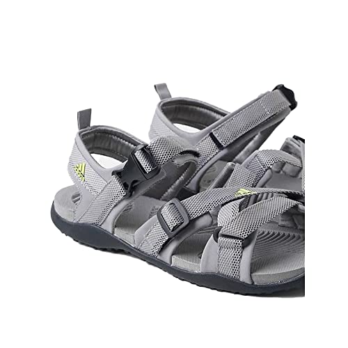 Image of Adidas Men NU GLADI M Synthetic Outdoor Sandal CBLACK /DOVGRY /BLIBLU | HPW45