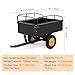 750lbs ATV/UTV Dump Trailer 15 Cubic Feet Capacity, Reinforced Side Panels,Heavy-Duty Off-Road Trailer with Dumping Function for Gardening and Farm