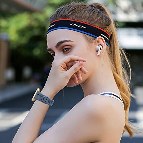 Yaxin 3 Pack Slim Sport Bands Compatible With Fitbit Sense/Fitbit Versa 3 Band/Versa 4 Bands/Fitbit Sense 2 For Women,Soft Silicone Lace Replacement Wristbands For Smart Watch #TOP6