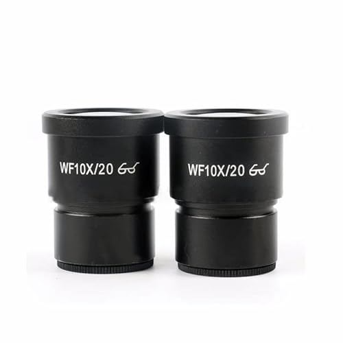 顕微鏡キット 1 ペア WF10X/20MM ステレオビデオ顕微鏡用接眼レンズ広視野高アイポイント広角接眼レンズ 顕微鏡レンズアダプター