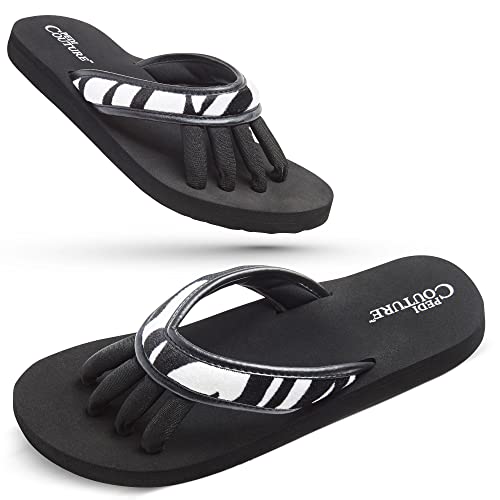 Pedi Couture Pedicure Sandals with Built In Toe Separators for