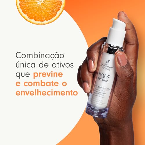 Mantecorp - Sérum Antioxidante Rejuvenescedor Facial Ivy C Ferulic - Estimula Produção de Colágeno,