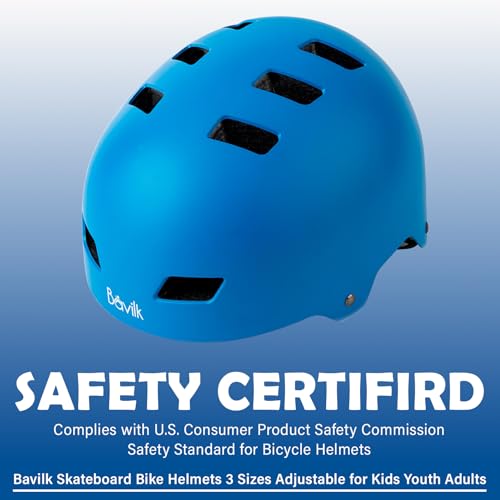 Image of Skateboard Bike Helmet,3 Sizes for Adults Youth Teen Kids Toddler
