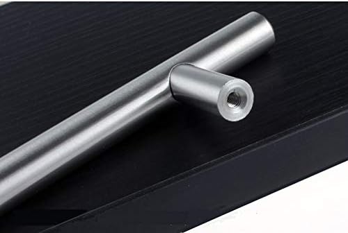 Satin Nickel Cabinet Hardware Euro Style Handle Pull Kitchen Pulls Door Handles Brushed Nickel Knobs Gabinete Pulls 10 Pack 6 Inch Cabinet Knobs Steel for Bathroom Cupboard Door