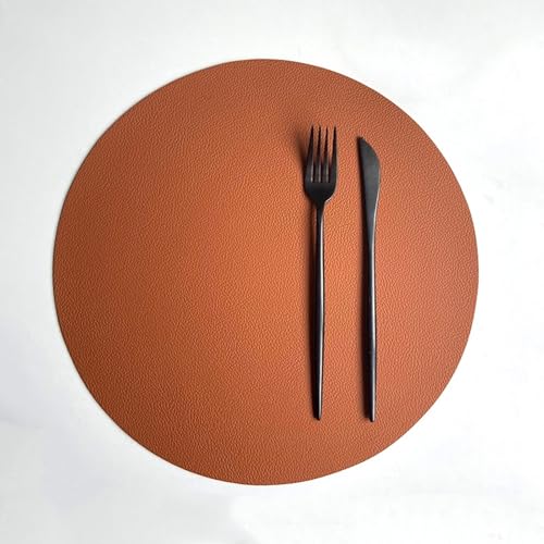 Sets de table réversibles haut de gamme aspect uni bicolore 32 cm - 2