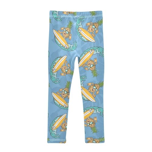 Girls Leggings A Surf Rider Pineapple Toddler Girls Clothes Leggings for Girls Toddler Girls Leggings 3-4T2