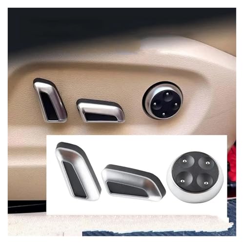 Interruptor de asiento para Audi A5 A7 Q5 perilla de ajuste 6 piezas negro cromado 4