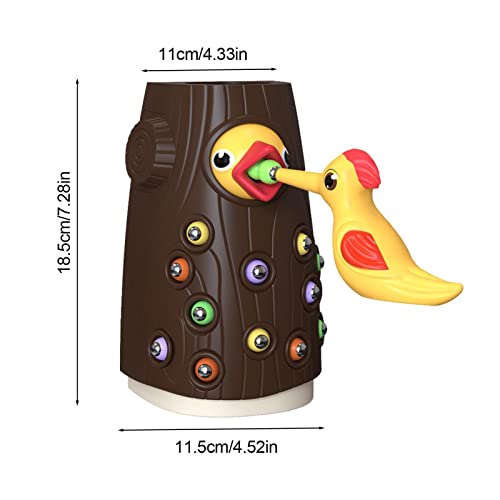 Pegando Worm Toy - Brinquedos de pássaros para crianças | Brinquedos de criança montessori para cria