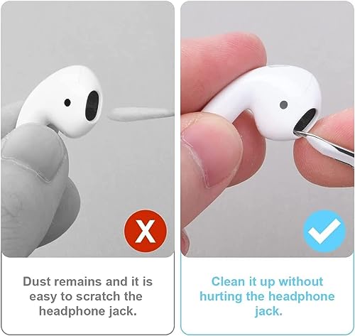 Image of Cerlink Airpod Cleaner Kit Cleaning Tool 3 in 1 for Airpods iPhone Earbud Case with Soft Brush Flocking Sponge Clean, Multi-Function Cleaners Pen Ear Bud Air Pod Pro Headphone Phone Speaker Earbuds