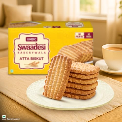 Unibic Swaadesi Atta Bakery Biscuits - No Maida, No Palm OilI Biskut Bakery Biscuits I 2 * 200g - Image 4 thumbnail