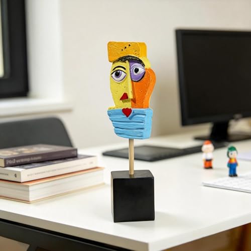 Estatua abstracta moderna artesanal para decoración miniatura 4