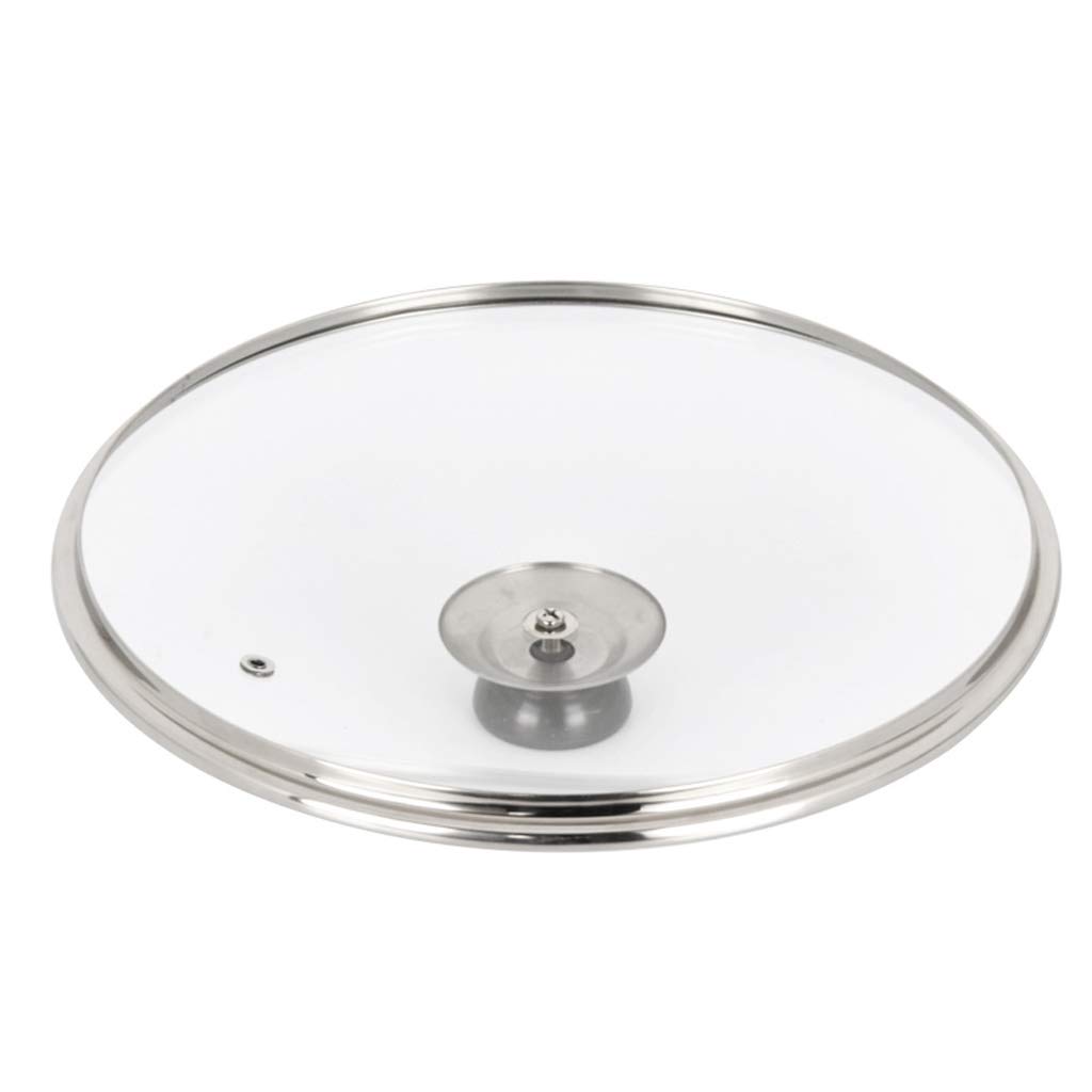 Coperchio,Coperchio in Vetro/Inox/Alluminio,Coperchi per pentole Coperchio per padella in vetro temperato Coperchio per padella per cottura a vapore Coperchio per padella trasparente per uso