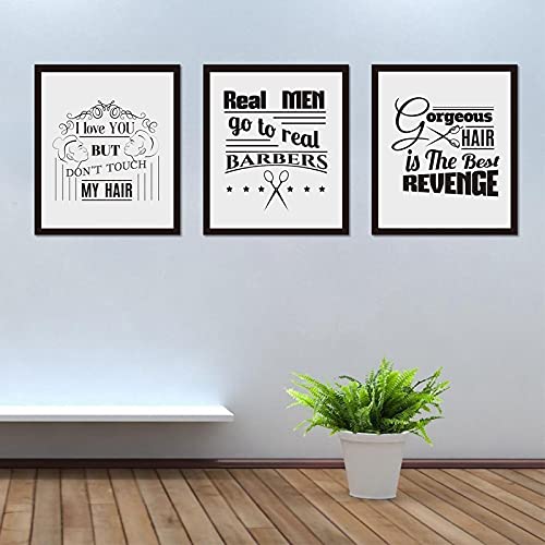 Affiches toile coiffure 50x70cm pour decoration salon de beaute