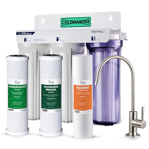 iSpring US31-NC Classic 3-Stage Under Sink Water Filtration Syste...