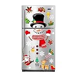 Christmas Snowman Refrigerator Stickers Christmas Refrigerator Clings Christmas Refrigerater...