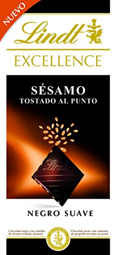 Lindt Excellence - Tableta de sésamo a la parrilla - Chocolate negro - 100 g