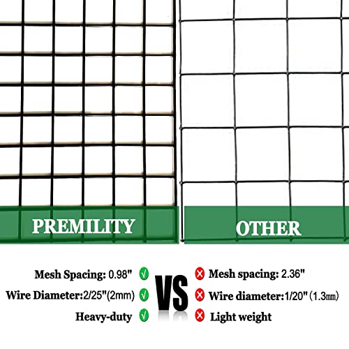 Premility (4 Packs) 14.8" L X 14.8" W X 15.7" H Wire Plant Protectors, Protect Plants, Shrubs And Vegetables From Rabbits And Animals, Heavy-Duty #TOP4