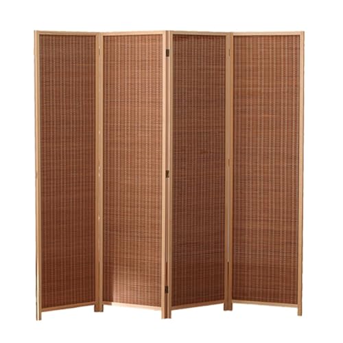 4ピース折りたたみ式ルームディバイダースクリーン、自立型ロースクリーン、家庭の寝室、オフィス、レストランに最適(Color-1,120x40cm-4 piece)
